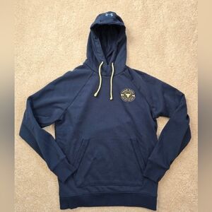 Under Armour Team Rock Dark Blue Hoodie with Yellow Accents